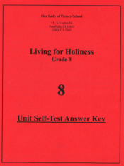 Living for Holiness Unit Test Answer Key